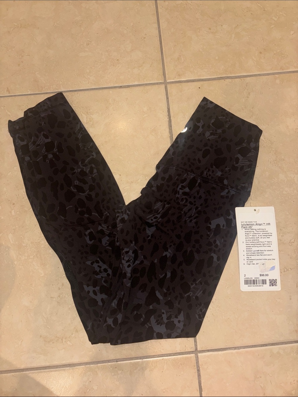 Lululemon align 25 cheetah camo